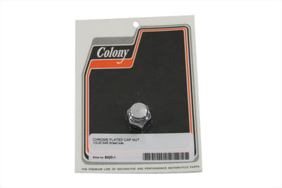 Colony Chrome Cap Nut 5/16 inch-18 Coarse Thread - Durable Fastener for Automotive and Mechanical Applications
