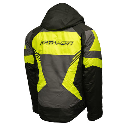 Katahdin Gear Dagger Jacket for Men - Large, Black/Grey/Hi-Viz