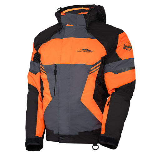 Katahdin Gear Dagger Jacket for Men - Large, Black, Grey & Orange