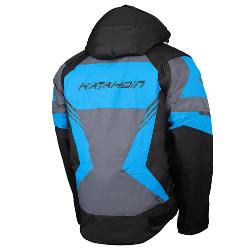 Katahdin Gear Dagger Jacket for Men – Black, Grey & Blue, X-Large