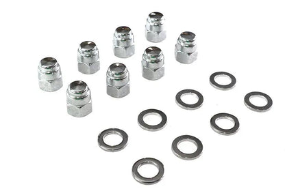 Colony Chrome Cylinder Base Nut Kit for Harley Davidson FL Models - Part 8437-16 by Colony