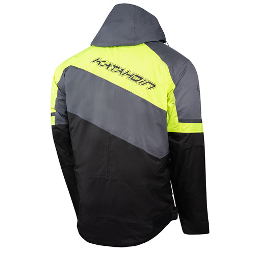 Katahdin Gear Recon Jacket for Men - Black/Grey/Hi-Viz, 2X-Large