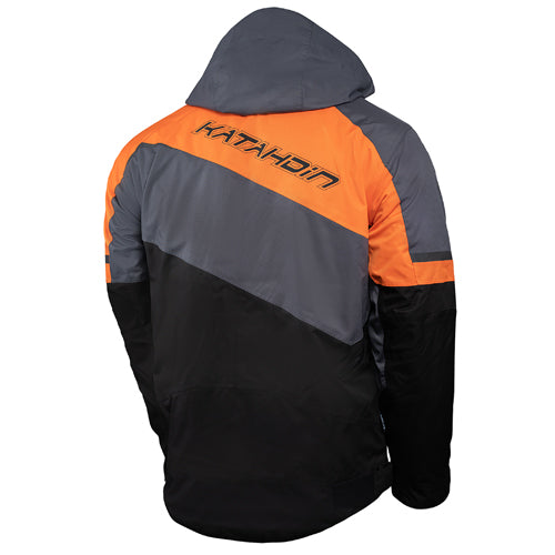 Katahdin Gear Recon Jacket for Men - X-Large, Black/Grey/Orange