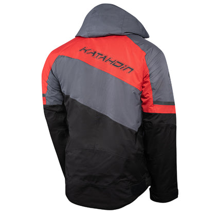 Katahdin Gear Recon Jacket for Men - Large, Black/Grey/Red