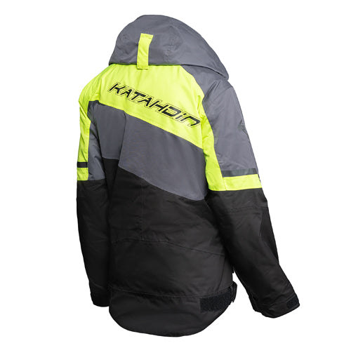 Katahdin Gear Recon Women's Jacket - Small, Black/Grey with Hi-Vis Accents by KATAHDIN GEAR