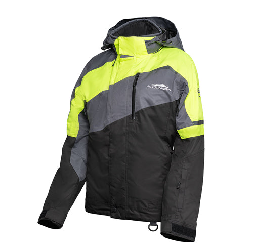 Katahdin Gear Recon Women's Jacket - Small, Black/Grey with Hi-Vis Accents by KATAHDIN GEAR