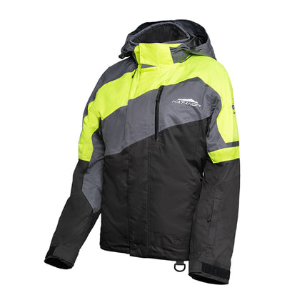Katahdin Gear Recon Women’s Jacket – Large, Black/Grey with Hi-Viz Accents