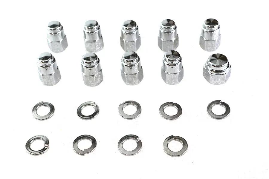 Colony Chrome Transmission Side Cover Kit for Harley Davidson EL and UL 1936-1941 by Colony