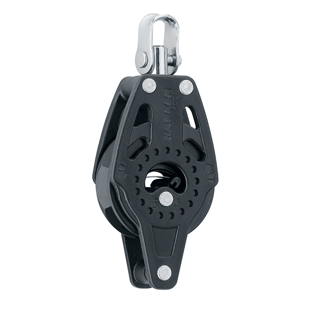 Harken 40mm Carbo Single Ratchet Block with Swivel and Becket