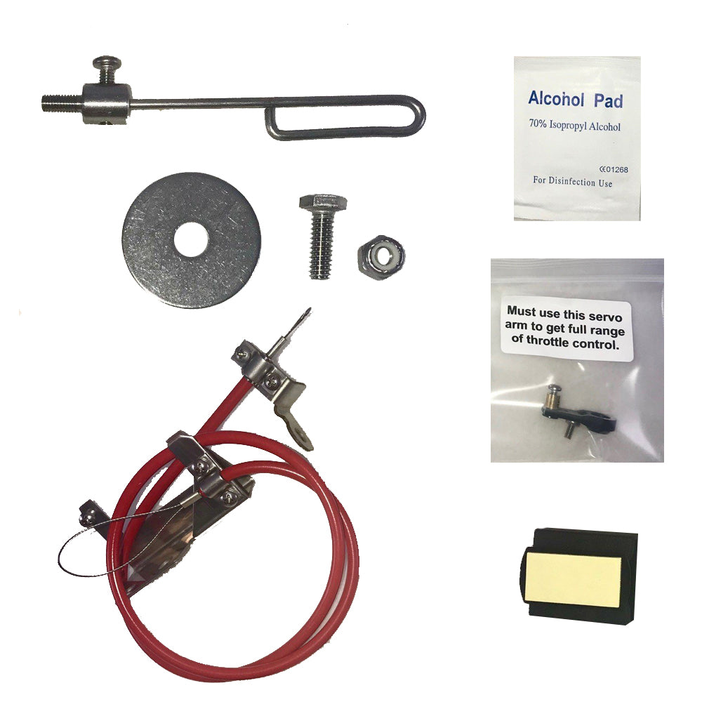 TROLLMaster Mercury 15, 20 EFI & Tohatsu 9.9, 15, 20 EFI Remote Throttle/Tiller Mounting Hardware Kit