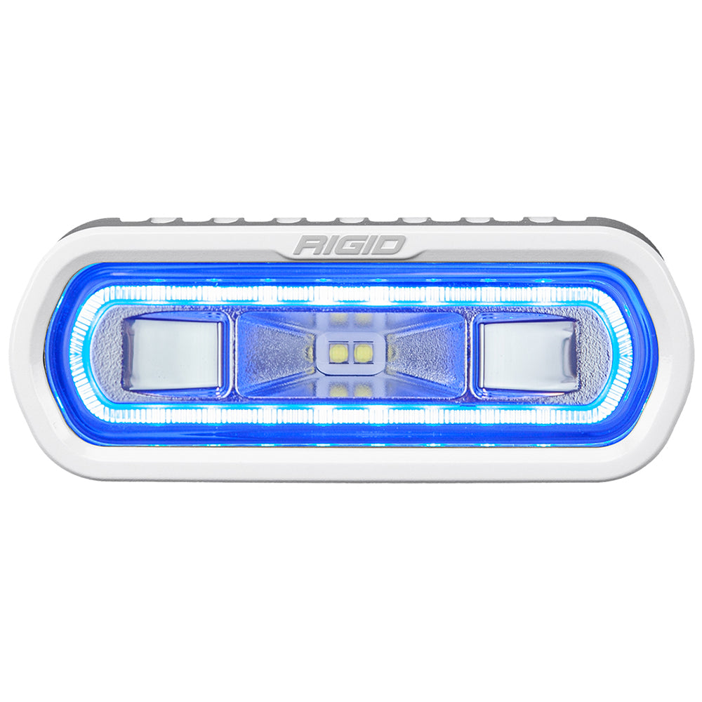 RIGID Industries SR-L Series Marine Spreader Light - White Surface Mount with Blue Halo