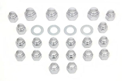 Colony Rocker Box Nut Kit Cap Style for Harley Davidson FL Models by Colony