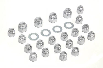 Colony Rocker Box Nut Kit Cap Style for Harley Davidson FL Models by Colony