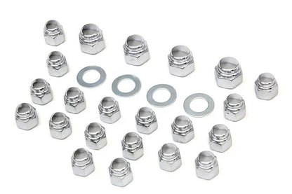 Colony Rocker Box Nut Kit Cap Style for Harley Davidson FL Models by Colony