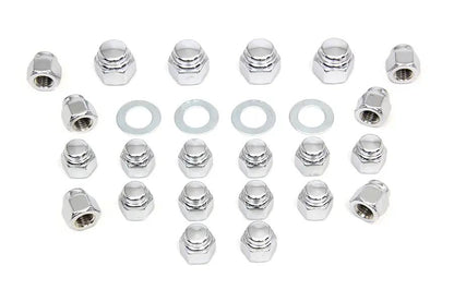 Colony Rocker Box Nut Kit Cap Style for Harley Davidson FL Models by Colony