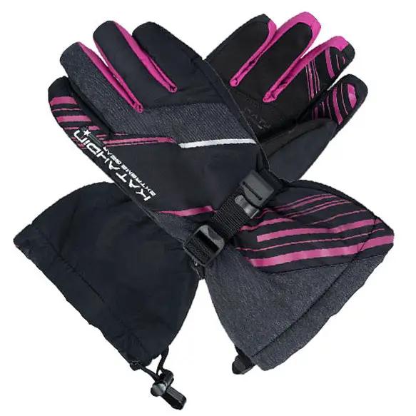 Katahdin Gear Gunner Gloves Large – Black, Grey & Pink for Outdoor Performance by KATAHDIN GEAR