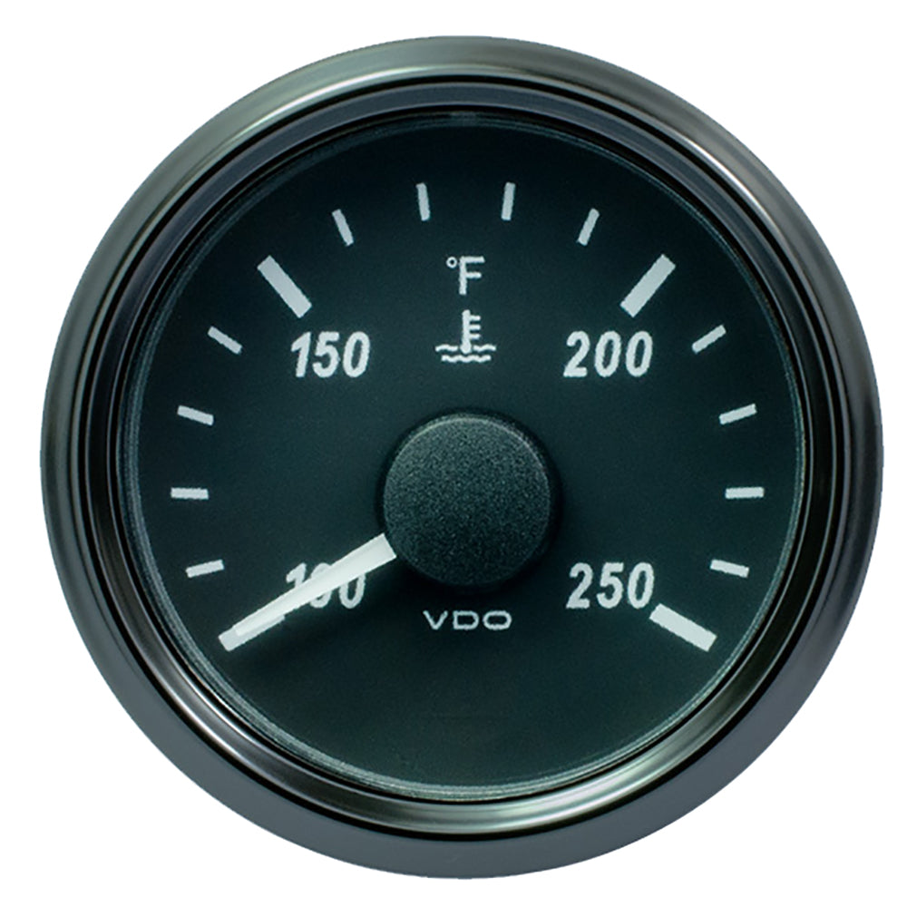VDO SingleViu 52mm Water Temperature Gauge - 250°F, 291-22 OHM with J1939 CAN Compatibility
