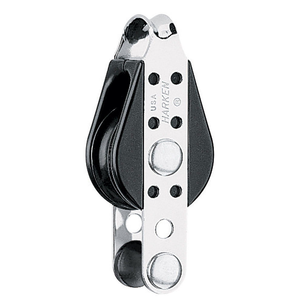 Harken 29mm Single Bullet Block with Becket - Lightweight Control Line Pulley
