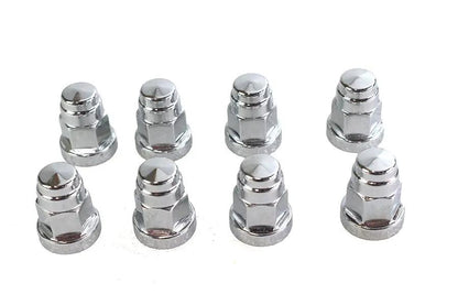 Colony Cylinder Base Hex Cap Nut Chrome Milled Finish for Harley Davidson FL & FX Models by Colony