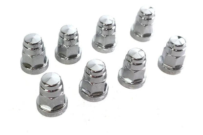 Colony Cylinder Base Hex Cap Nut Chrome Milled Finish for Harley Davidson FL & FX Models by Colony