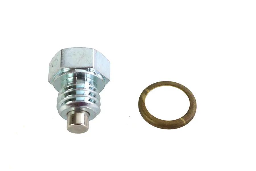 V-Twin Magnetic Drain Plug with Brass Gasket for Harley Davidson FL 1941-1950 by V-Twin