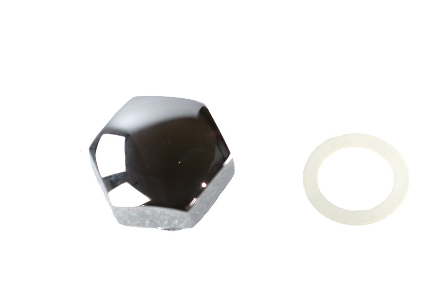Colony Chrome Oil Tank Drain Plug for Harley Davidson FL & FX Models - Part 8493-2