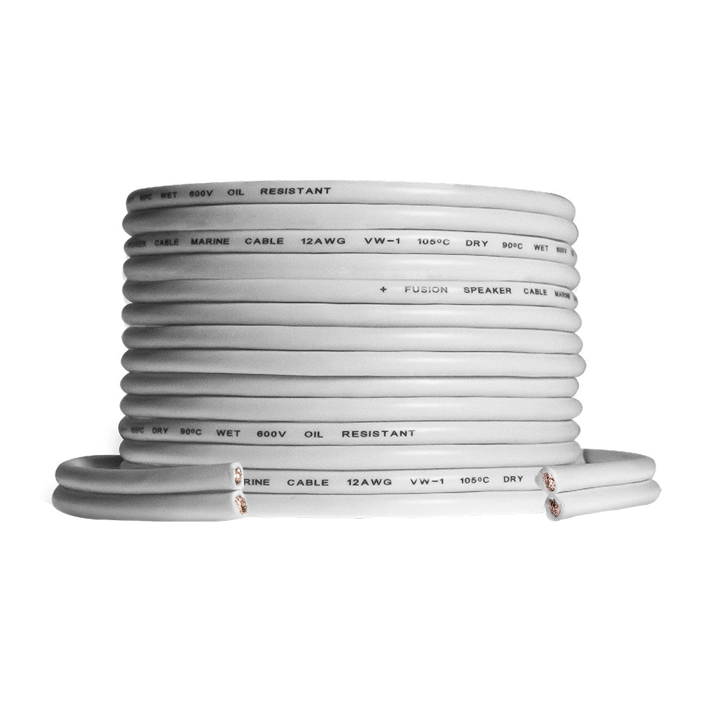 Fusion 16 AWG Marine Speaker Wire - 50 Feet (15.2M) Roll for Boat Audio Systems