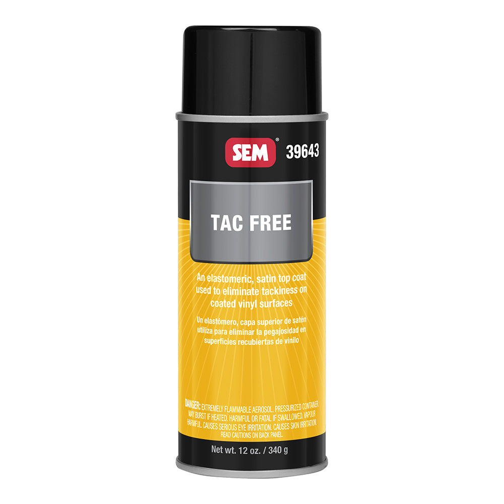 SEM Tac Free Protective Topcoat 12oz – Satin Finish for Vinyl Coatings