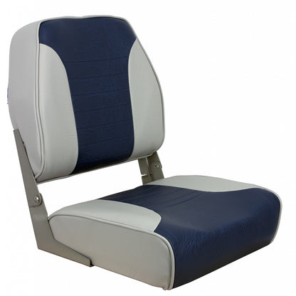 Springfield Marine Economy Multi-Color Folding Seat - Grey/Blue