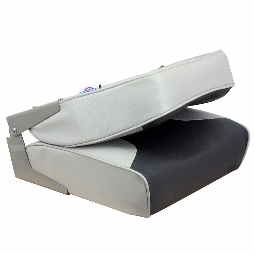 Springfield Marine Economy Multi-Color Folding Seat - Grey and Charcoal