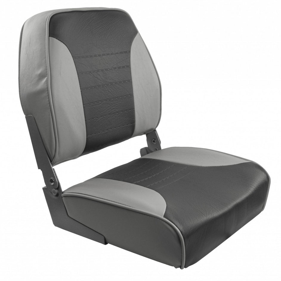 Springfield Marine Economy Multi-Color Folding Seat - Grey and Charcoal