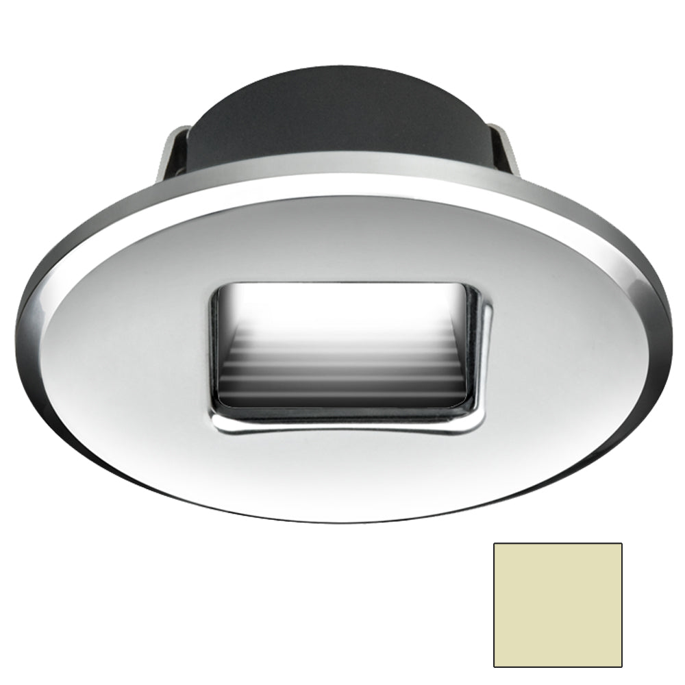 I2Systems Ember E1150Z Snap-In Oval Light Fixture in Polished Chrome with Warm White LED