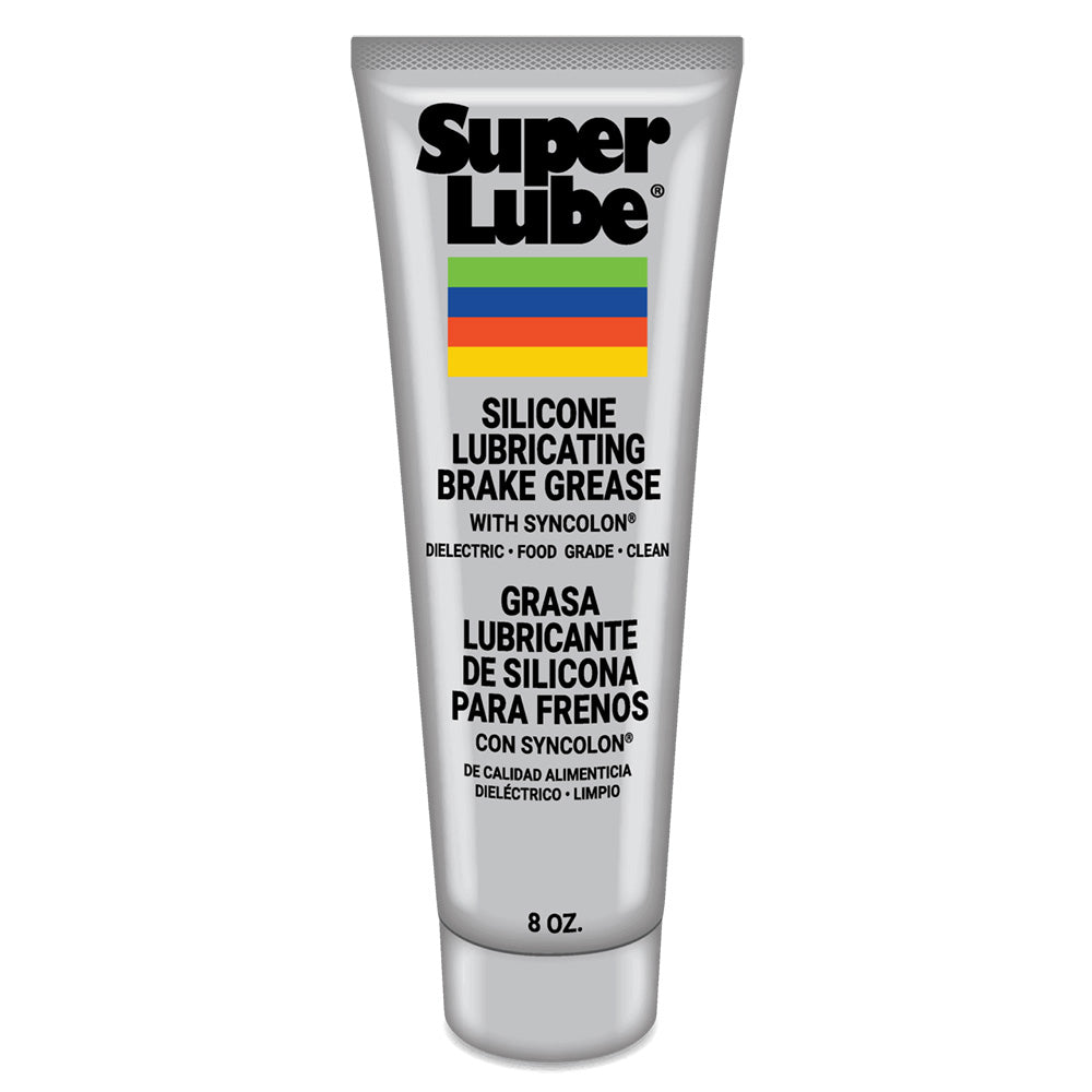 Super Lube Silicone Lubricating Brake Grease with Syncolon - 8oz Tube for Automotive Brake Systems