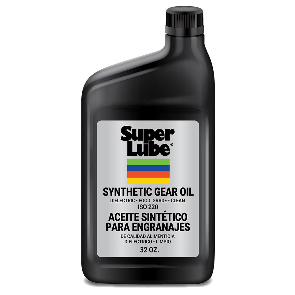 Super Lube Synthetic Gear Oil IOS 220 - 1 Quart for Heavy Machinery and Gearboxes