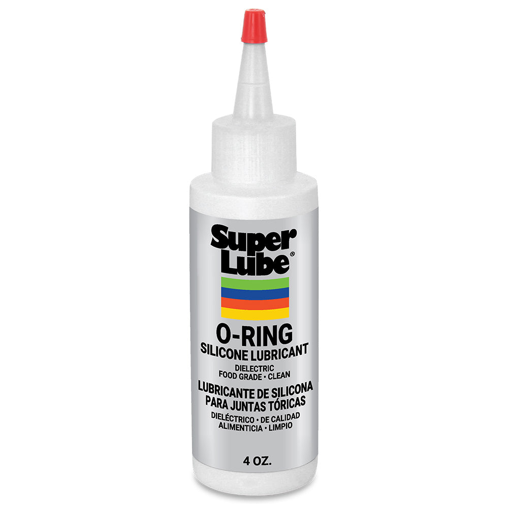 Super Lube O-Ring Silicone Lubricant - 4oz Bottle for Seal Protection and Assembly Ease