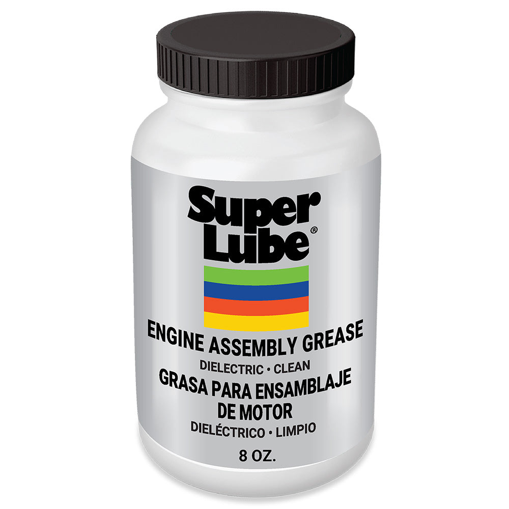 Super Lube Engine Assembly Grease 8oz Brush Bottle - Waterproof Lubricant for Engine Rebuilds and Anti-Seize Applications