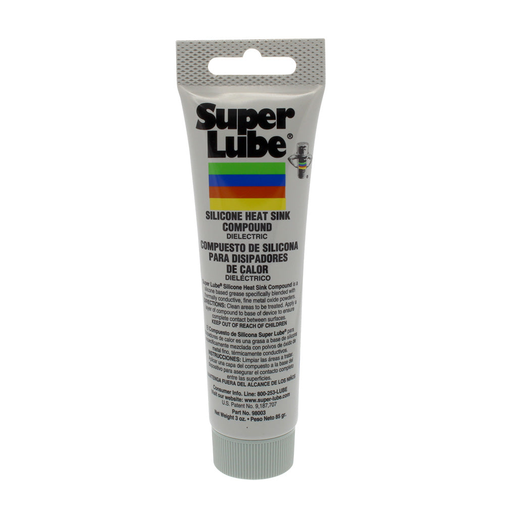 Super Lube Silicone Heat Sink Compound - 3oz Tube for Efficient Thermal Management