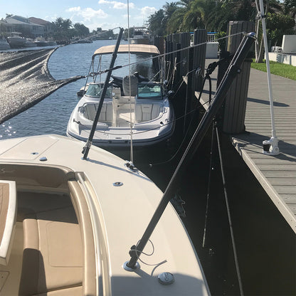 TACO Marine Tele-Sun Carbon Fiber Shade Poles with Carry Bag – Adjustable Marine Sun Protection