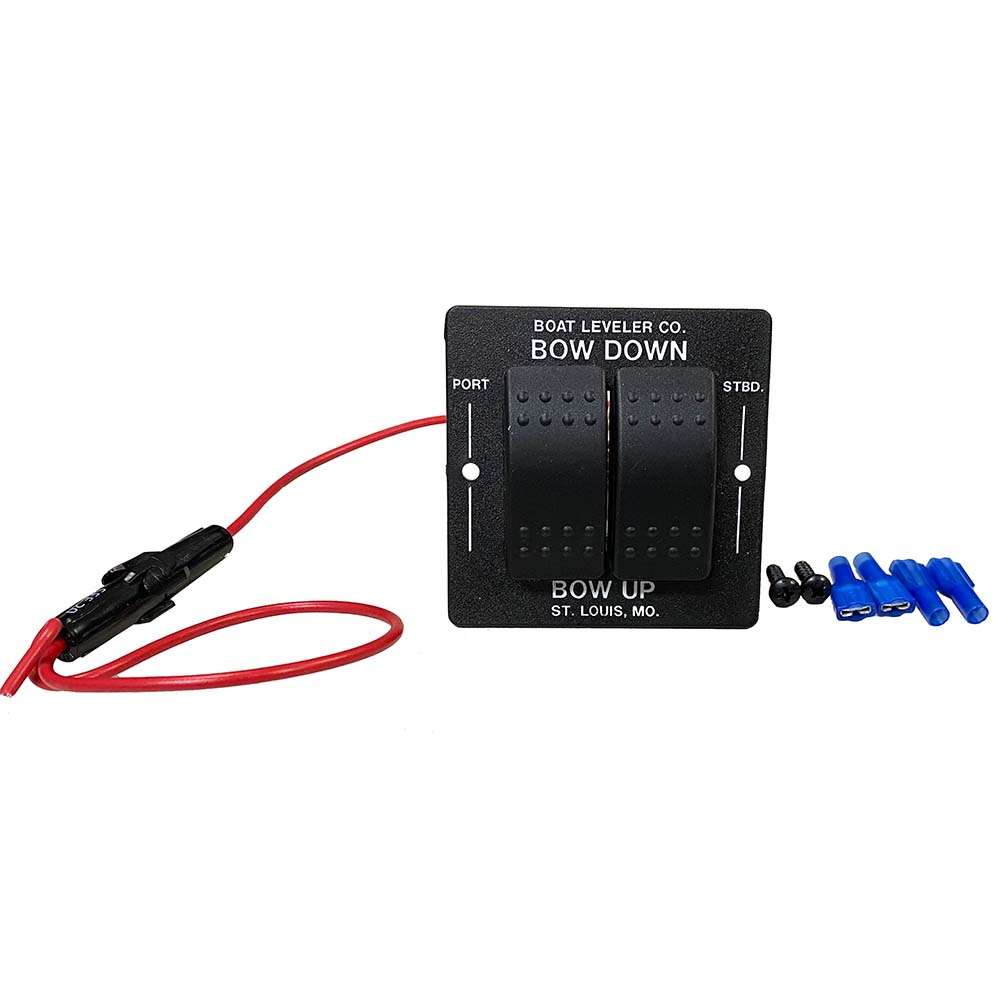Boat Leveler Co. Waterproof Trim Tab Switch with Black Buttons - Part 12725