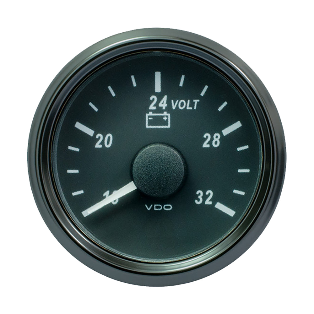 VDO SingleViu 52mm (2-1/16") Voltmeter for 24V Systems - 32V, Part Number A2C3832780030