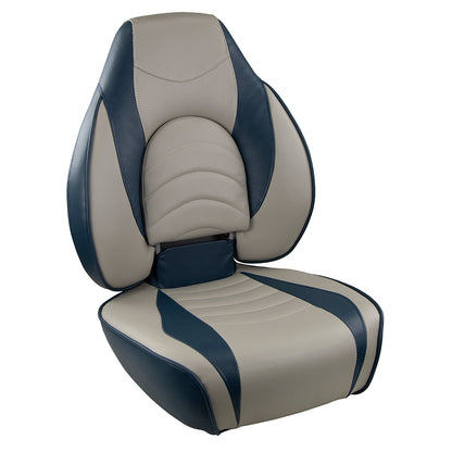 Springfield Marine Fish Pro High Back Folding Seat - Blue/Grey