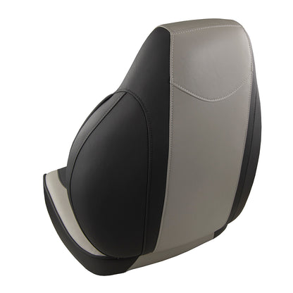 Springfield Fish Pro High Back Folding Seat Charcoal and Grey – Comfortable Marine Seating with Lumbar Support