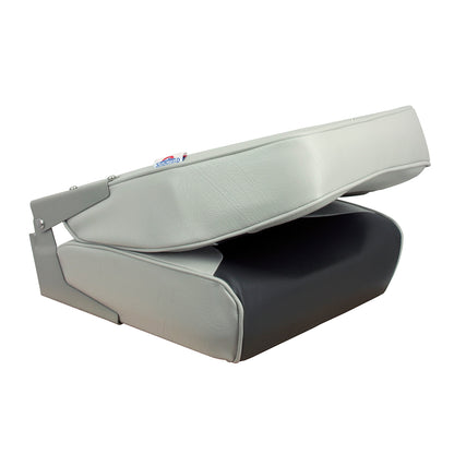 Springfield Marine High Back Multi-Color Folding Seat - Grey/Charcoal