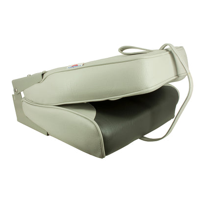 Springfield Marine High Back Multi-Color Folding Seat - Grey/Charcoal