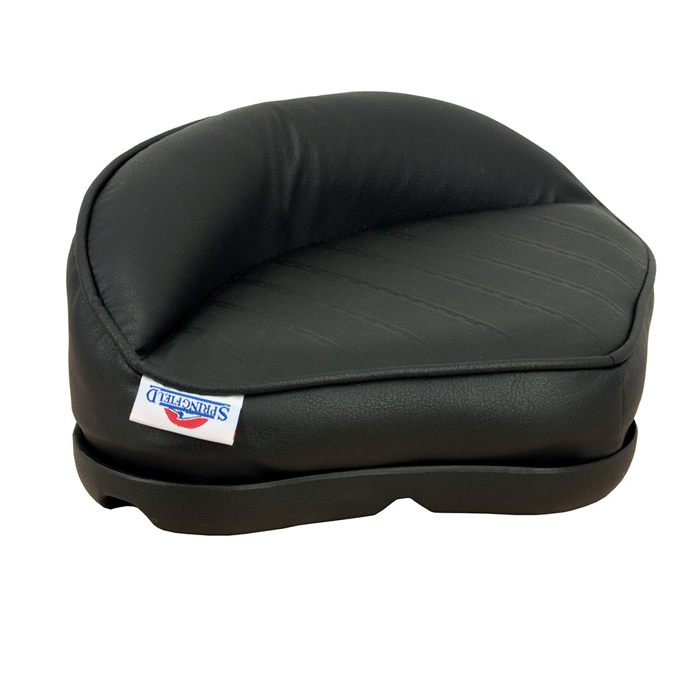 Springfield Marine Pro Stand-Up Seat - Black with Foam Padding and Marine-Grade Vinyl