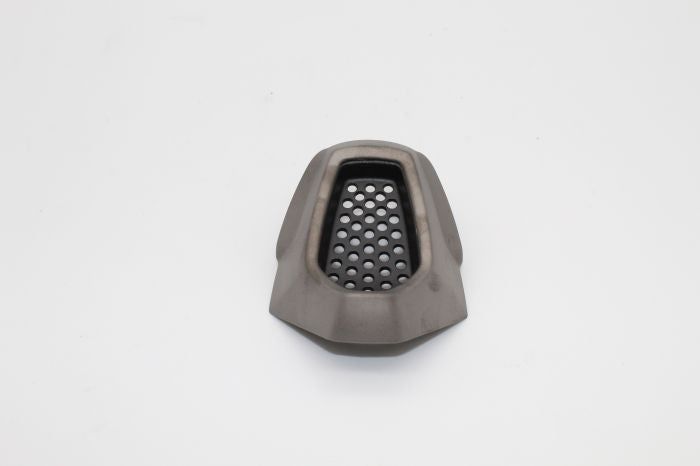 ZOX Helmets Matte Black Chrome Mouth Piece - Part 86-95128-04