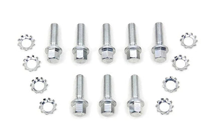 V-Twin Nickel Tappet Block Hex Screw - 1/4 inch-24 Lifters, Tapered Head for Harley Davidson FL by V-Twin