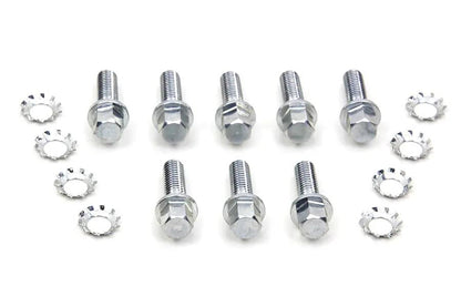 V-Twin Nickel Tappet Block Hex Screw - 1/4 inch-24 Lifters, Tapered Head for Harley Davidson FL by V-Twin