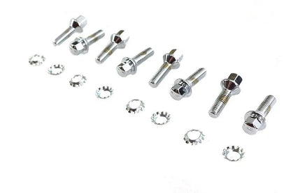 Colony Chrome Tappet Block Hex Screw Kit for Harley Davidson 1936-1945 EL/FL Models by Colony