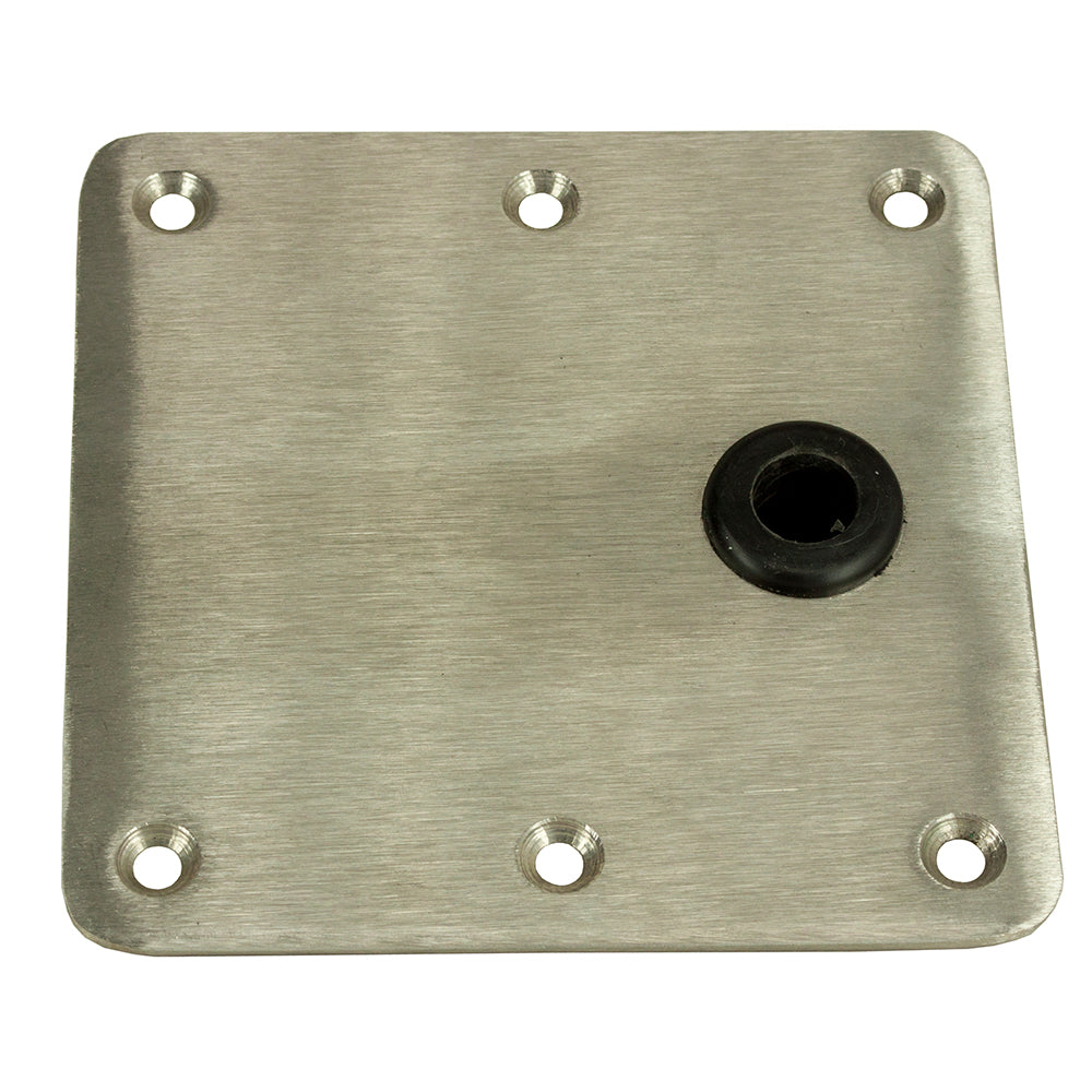 Springfield Marine KingPin 7" x 7" Offset Stainless Steel Square Base